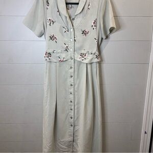 Floral Button-Down Dress